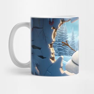 3D Christmas Mug Wrap Sublimation Mug